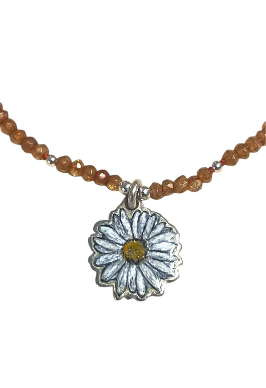 Collana Margherita in Argento e Pietra del Sole - Pezzo Unico