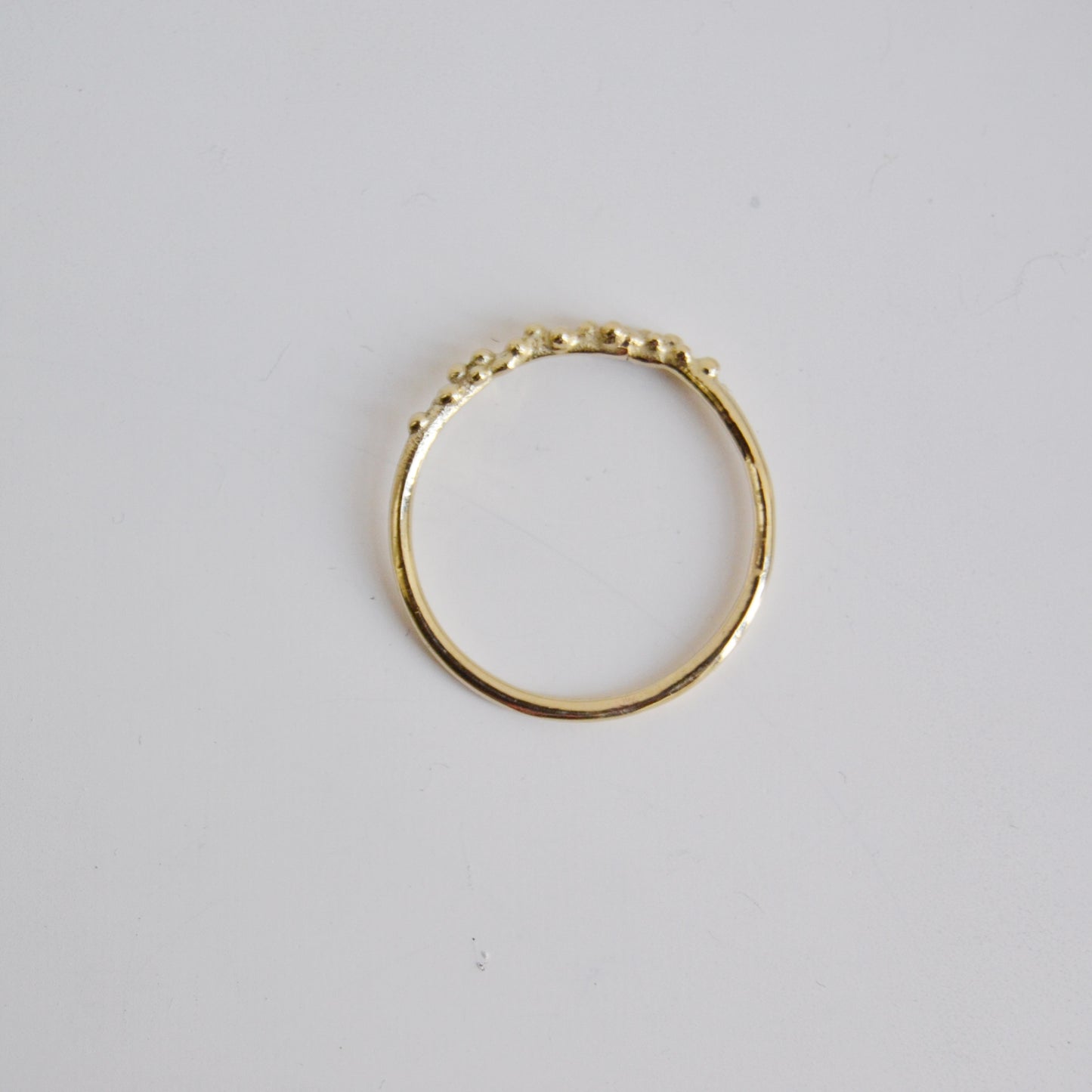 Fedina bollicine in oro 9 kt