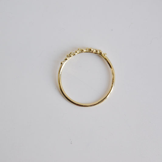 Fedina bollicine in oro 9 kt