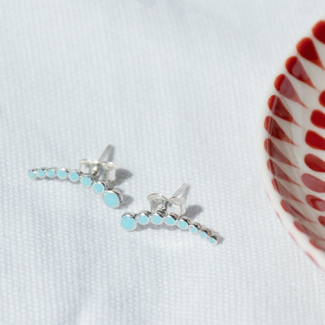 Orecchini Climber con Smalto a fuoco