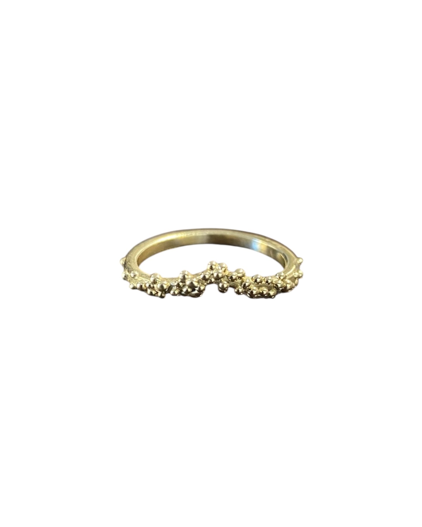 Anello Bollicine a V - Pezzo unico