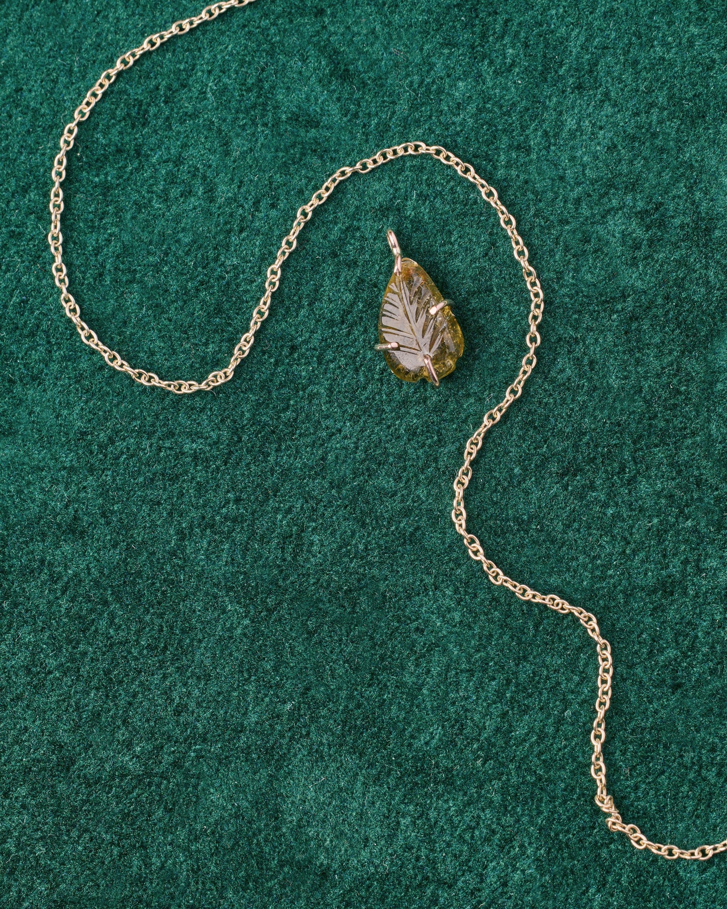 Collana Foglie di Tormalina - Pezzi unici