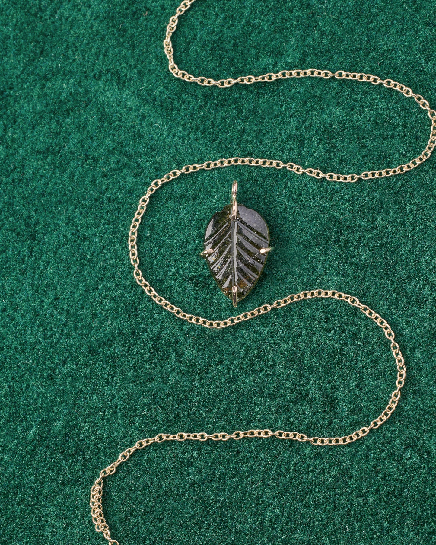 Collana Foglie di Tormalina - Pezzi unici