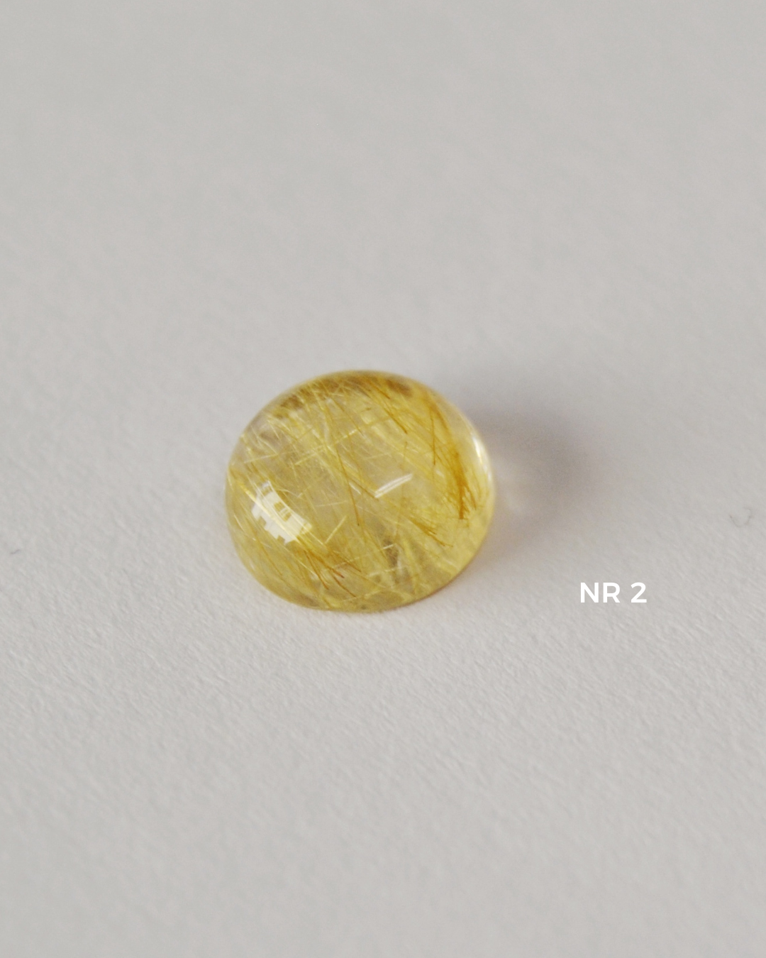 Anello CANDY con Quarzo Rutilato Cabochon