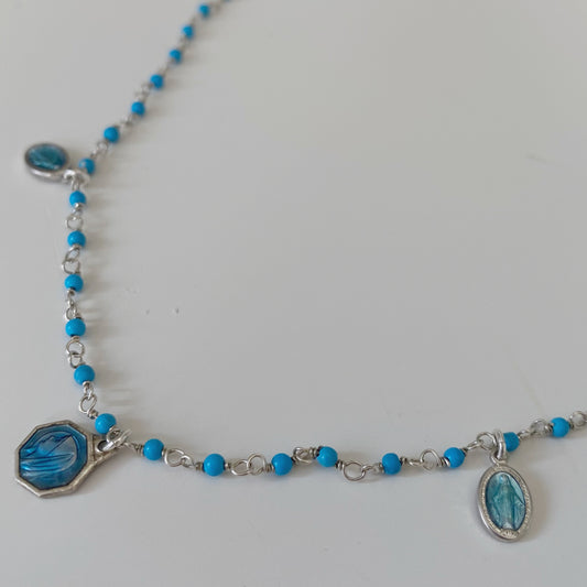 Collana rosario con ciondoli vintage nr. 3 ◦ Pezzo Unico