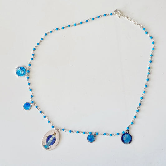 Collana rosario con ciondoli vintage nr. 1  ◦ Pezzo Unico